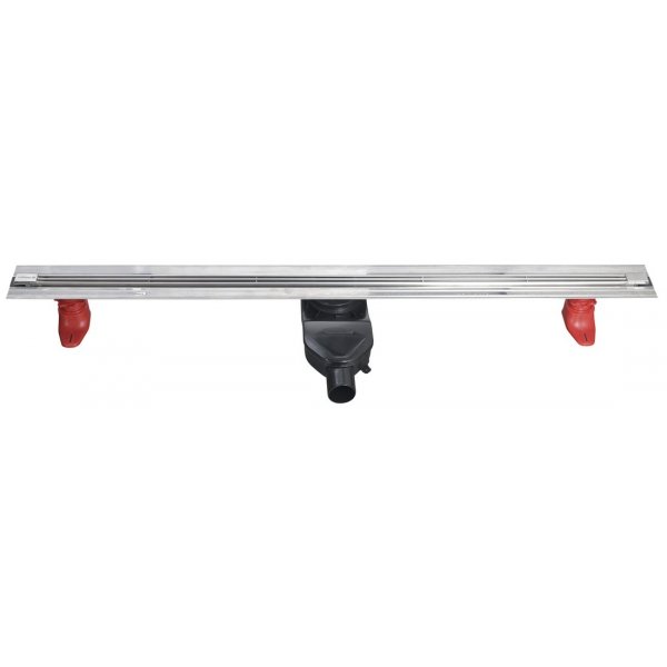 SLIM SPRING nerezový podlahový žlab s roštem, L.250-1200, DN50