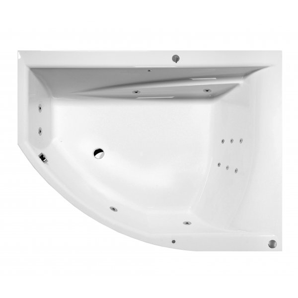 Masážní vana TANDEM P 170x130x50 cm HYDRO s PROFI LIGHT ovládáním, s automatickým Proplachem