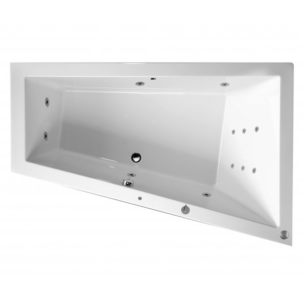 Masážní vana TRIANGL R 180x120x50 cm HYDRO s PROFI LIGHT ovládáním, s automatickým Proplachem