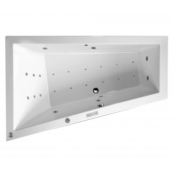 Masážní vana TRIANGL L 180x120x50 cm HYDRO + PERLIČKA s PROFI FLAT ovládáním, s automatickým Proplachem