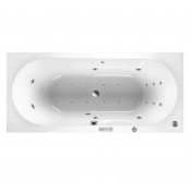Masážní vana VIVA B SLIM 185x80x47 cm, systém HYDRO + PERLIČKA s PROFI FLAT ovládáním, s automatickým Proplachem