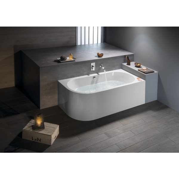 Masážní vana VIVA P MONOLITH 170x75x60 cm HYDRO + PERLIČKA s PROFI EVO ovládáním, s automatickým Proplachem