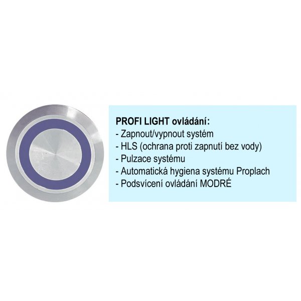 Masážní vana EVO 160x80x47 cm HYDRO s PROFI LIGHT ovládáním, s automatickým Proplachem