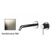 Baterie RONDO-X KARTÁČOVANÝ NIKL umyvadlová ze zdi II.
