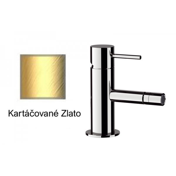 Baterie RONDO-X bidetová KARTÁČOVANÉ ZLATO