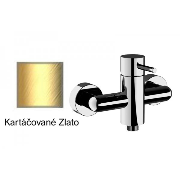 Baterie RONDO-X KARTÁČOVANÉ ZLATO sprchová