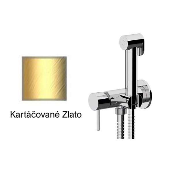 Bidetová sprška RONDO-X KARTÁČOVANÉ ZLATO