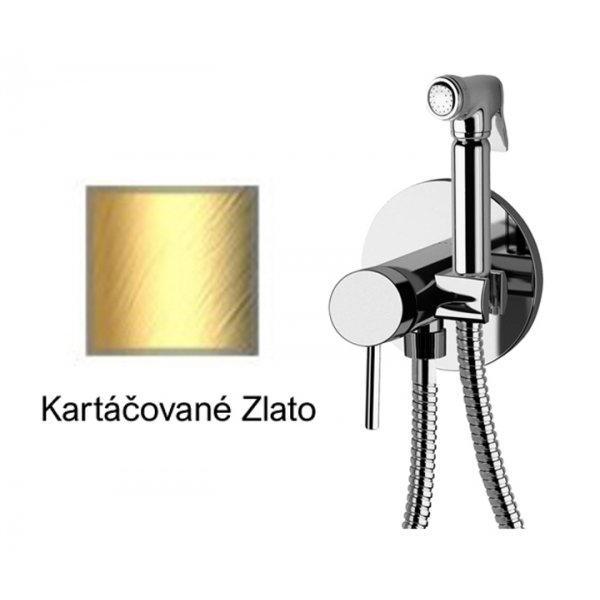 Bidetová sprška RONDO-X KARTÁČOVANÉ ZLATO