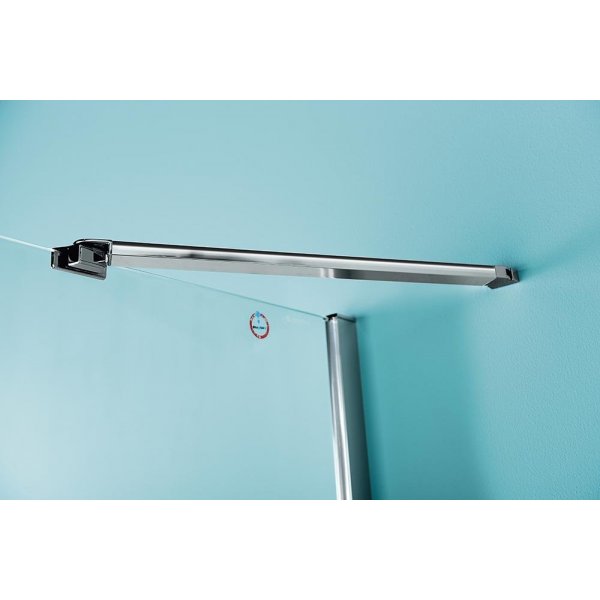 ZOOM čtvrtkruhová sprchová zástěna 900x900mm, čiré sklo, levá