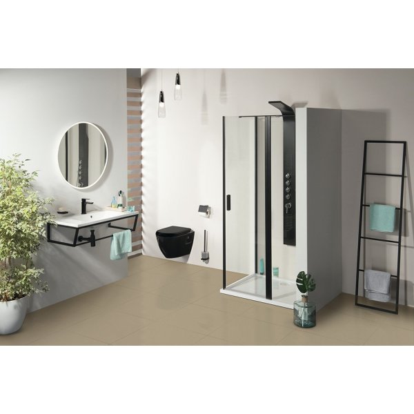 ZOOM BLACK sprchové dveře 1000mm, čiré sklo